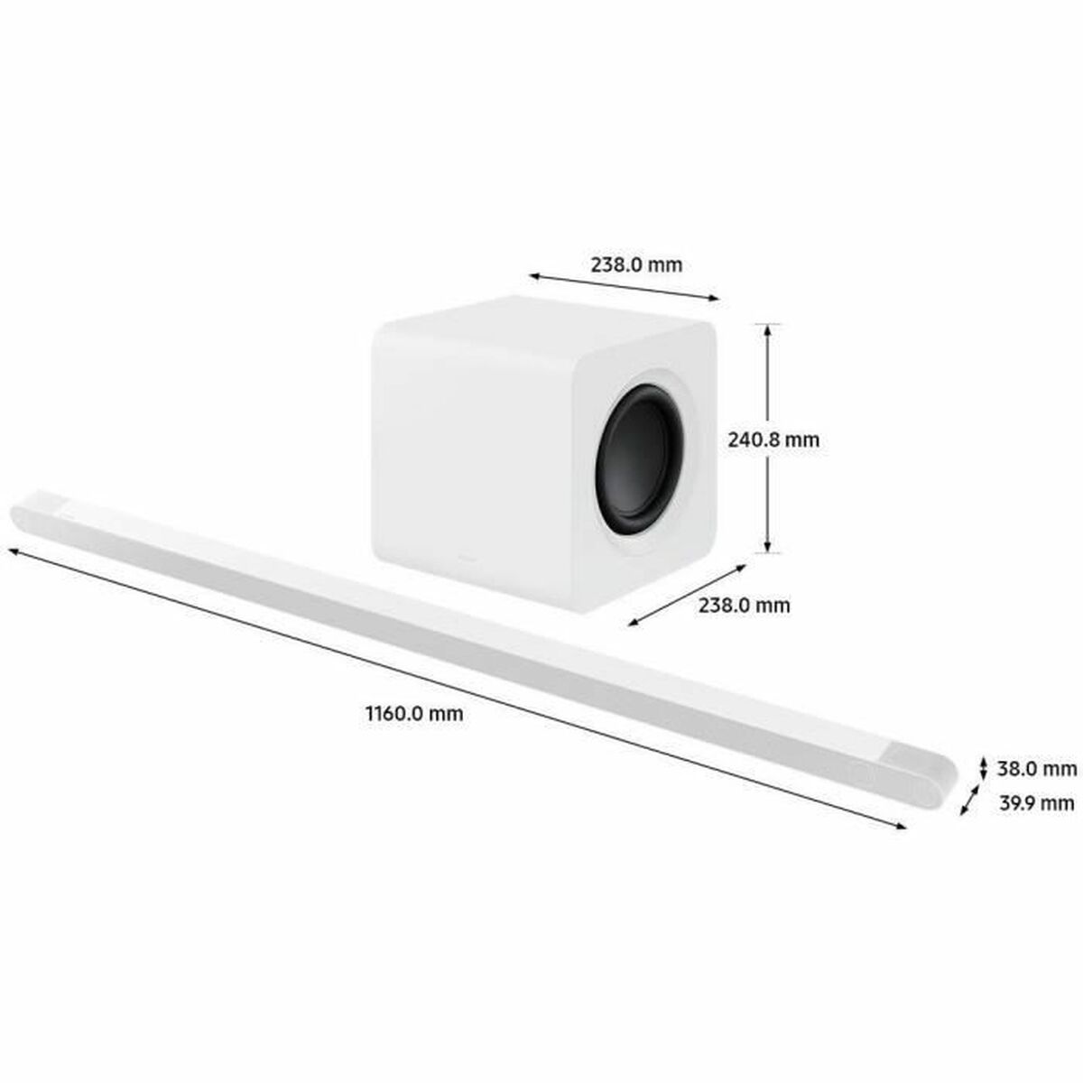 Soundbar Samsung HW-S801B/ZF Vit - 2