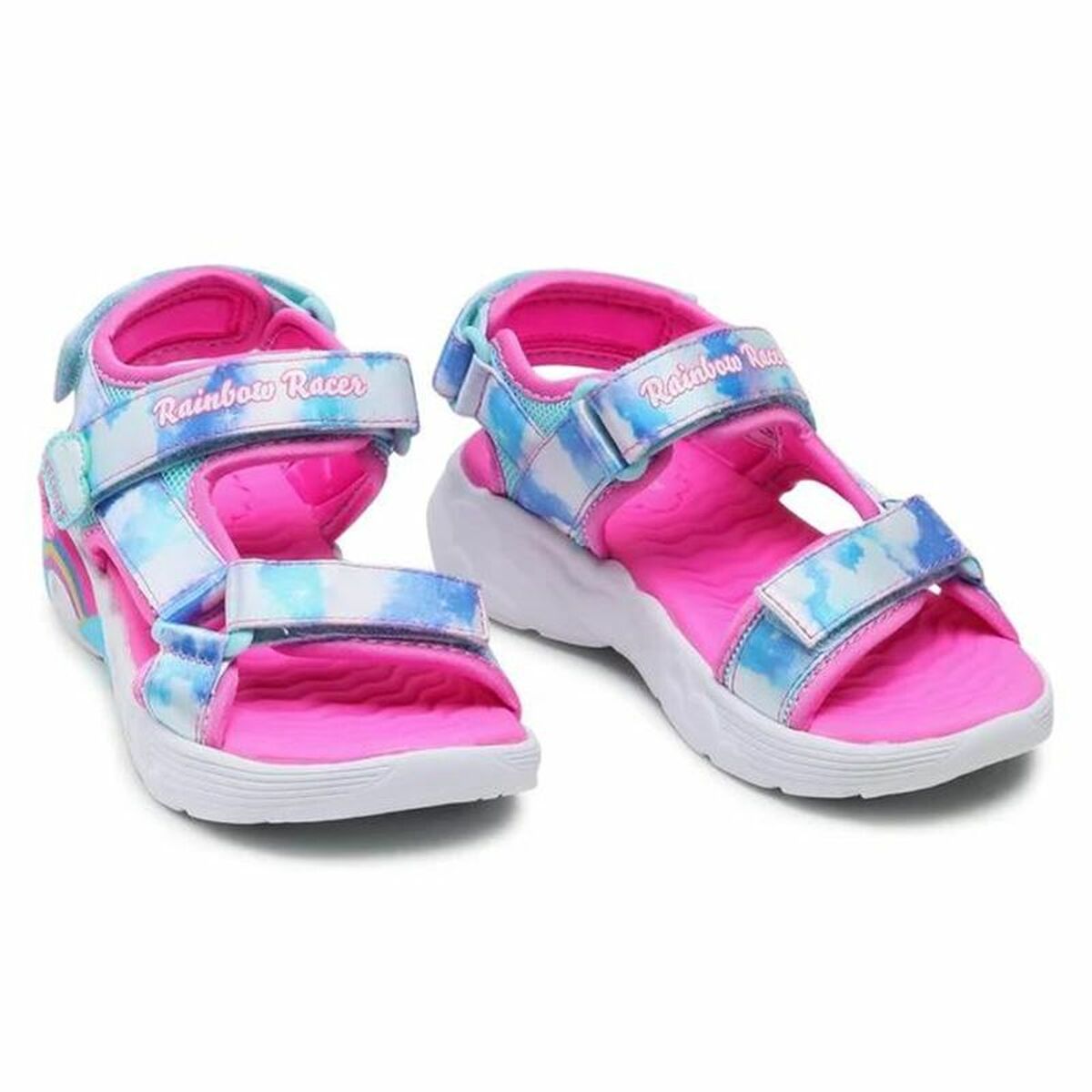 Sandaler till barn Skechers Rainbow Racer Rosa - 4
