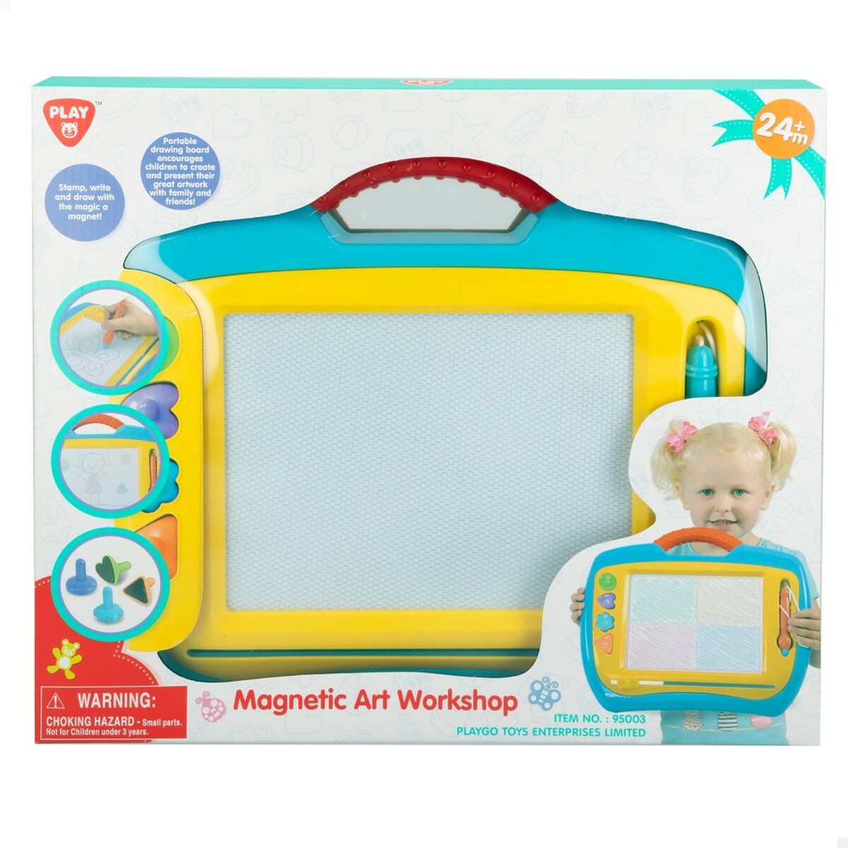 Magisk Svart Tavla PlayGo Plast 35 x 30 x 4 cm (6 antal) - 6