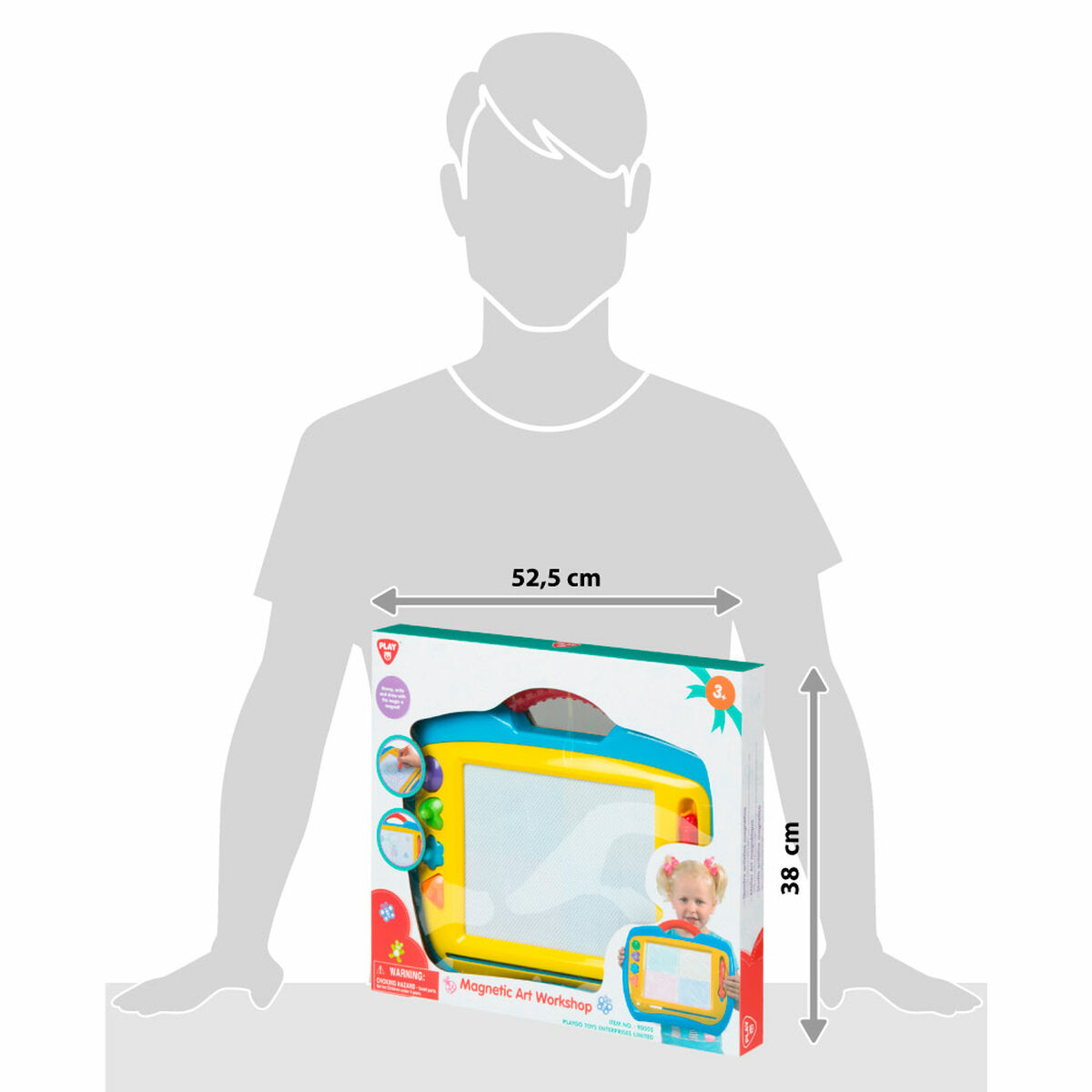 Magisk Svart Tavla PlayGo Plast 35 x 30 x 4 cm (6 antal) - 7