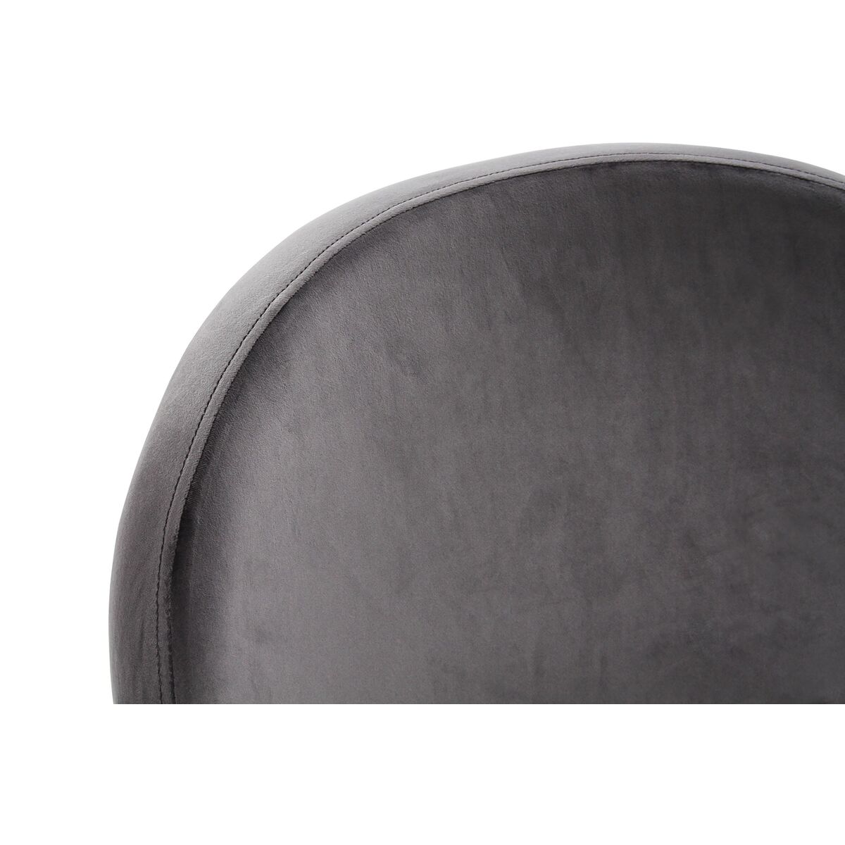Stol DKD Home Decor Svart Gyllene Polyester Metall 62 x 58 x 73 cm - 3