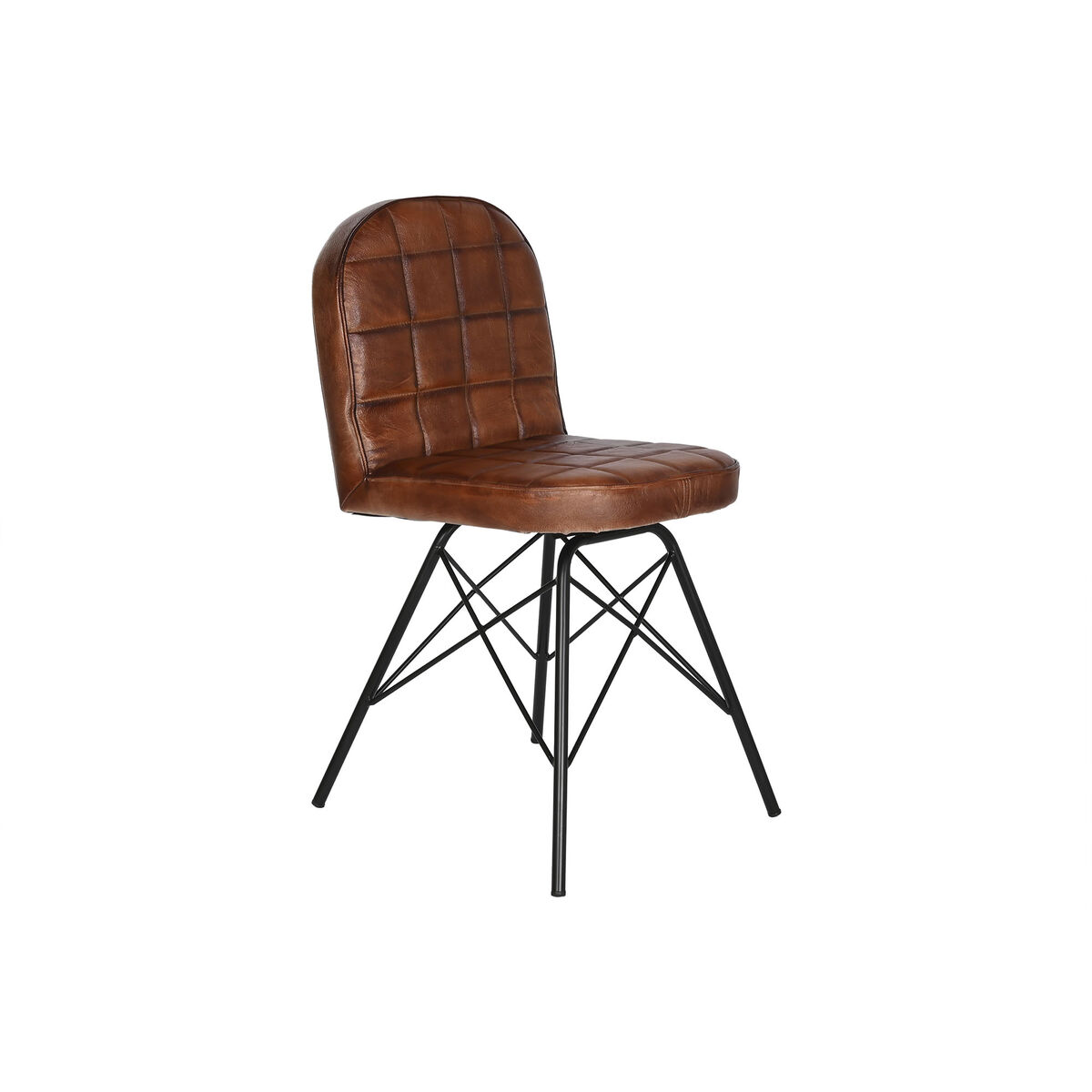 Matsalsstol Home ESPRIT Brun Svart 51 x 51 x 89 cm