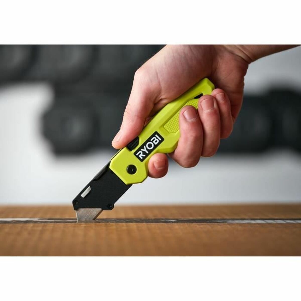 Brytbladskniv Ryobi Fiberglass Grön Plast - 4