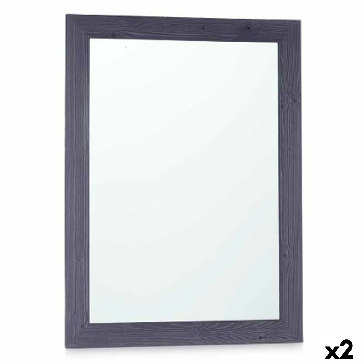 Väggspegel Gift Decor Blå 60 x 80 cm 60,4 x 80,4 x 2 cm Trä MDF Rektangulär (2 antal) - 4