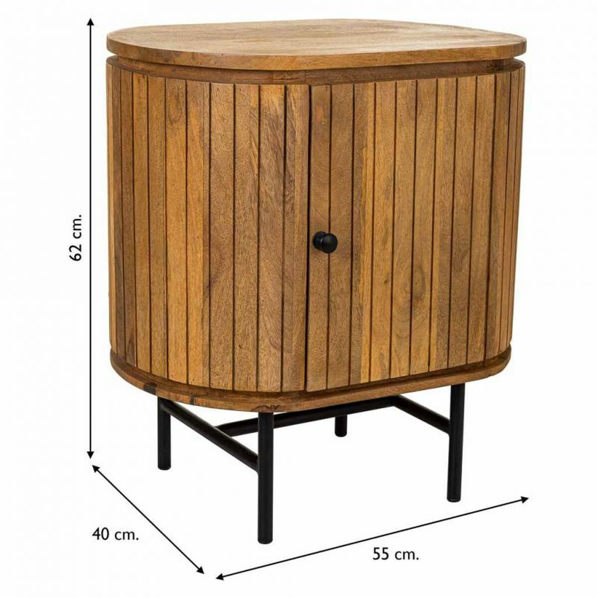 Nattduksbord Alexandra House Living Brun 40 x 62 x 55 cm - 5