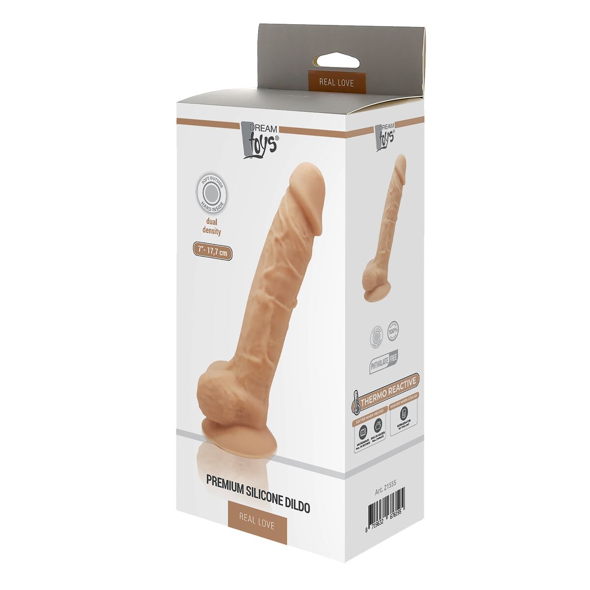Realistisk dildo Dream Toys Real Love Silikon Ø 3,8 cm - 4