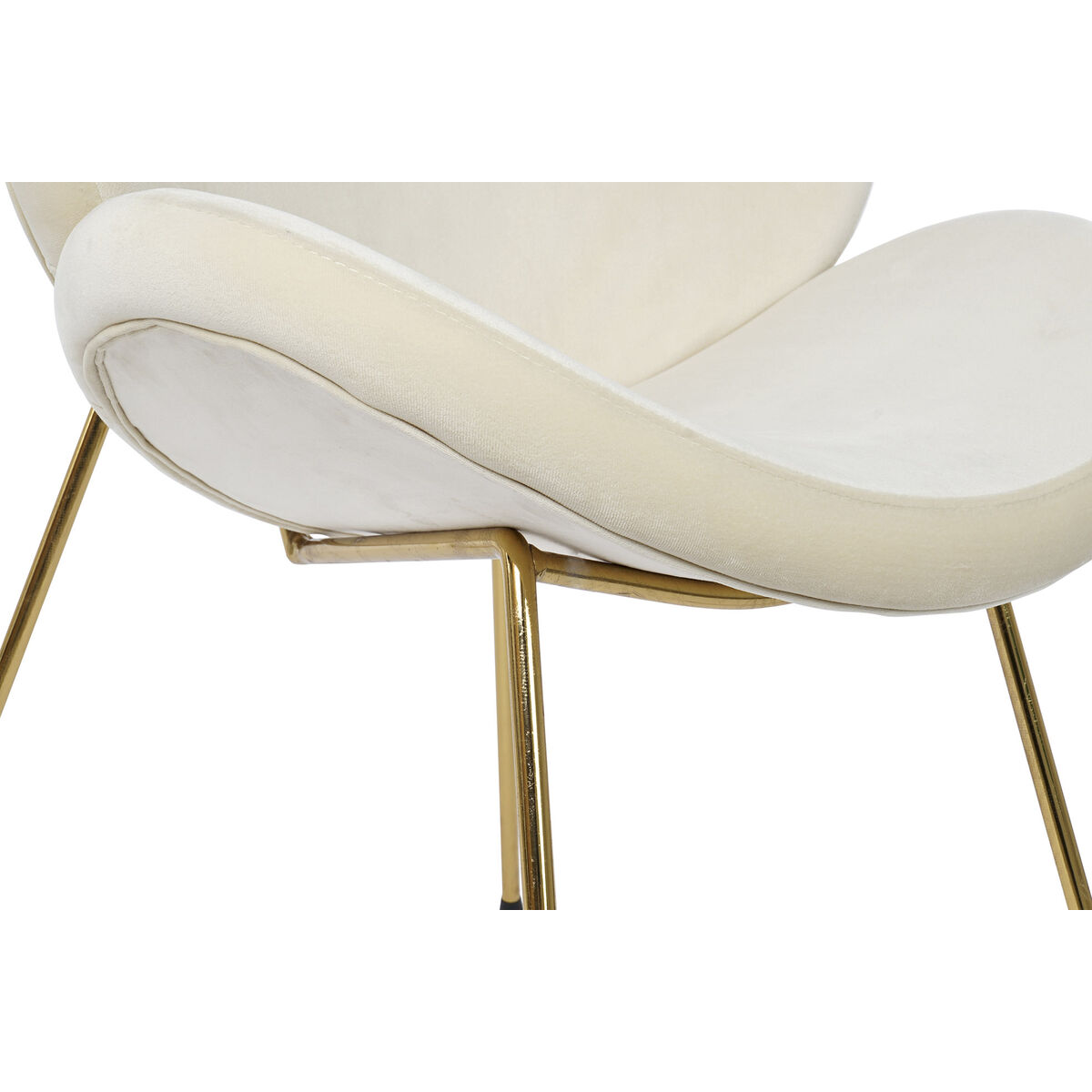 Stol DKD Home Decor Guld Beige Gyllene 63 x 57 x 73 cm - 3