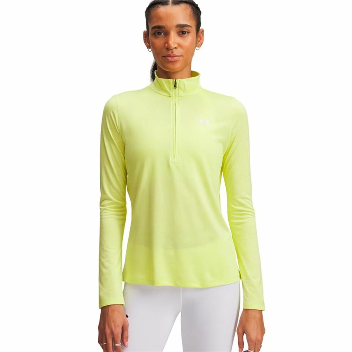 Långärmad t-shirt Dam Under Armour Tech 1/2 Zip Gul