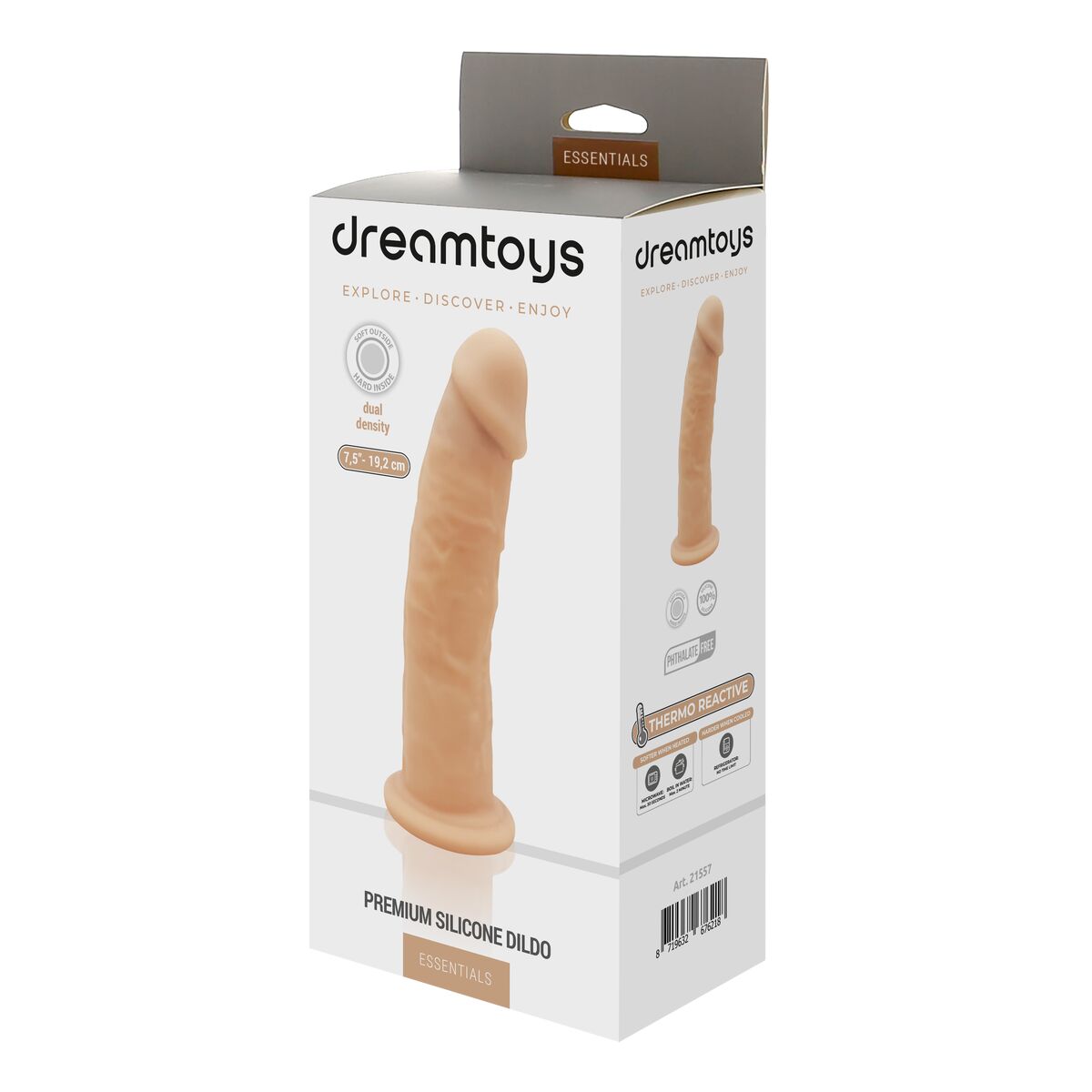 Realistisk dildo Dream Toys Essentials Silikon Ø 4,4 cm - 4