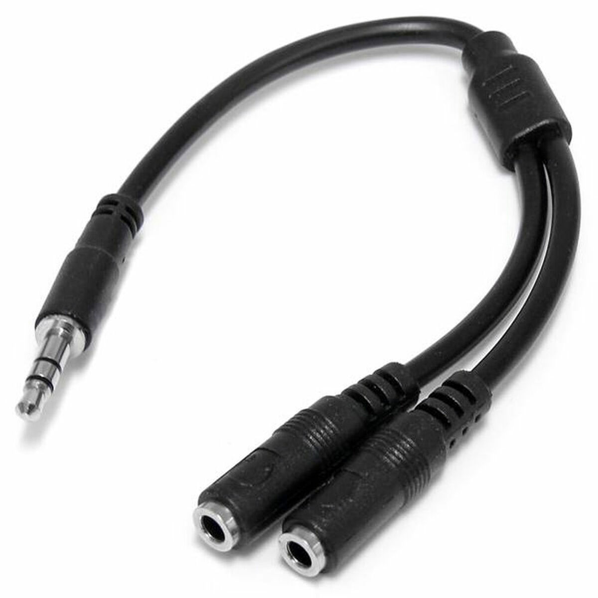 Audio Jack Adapter Startech MUY1MFFS             Svart 0,2 m - 4