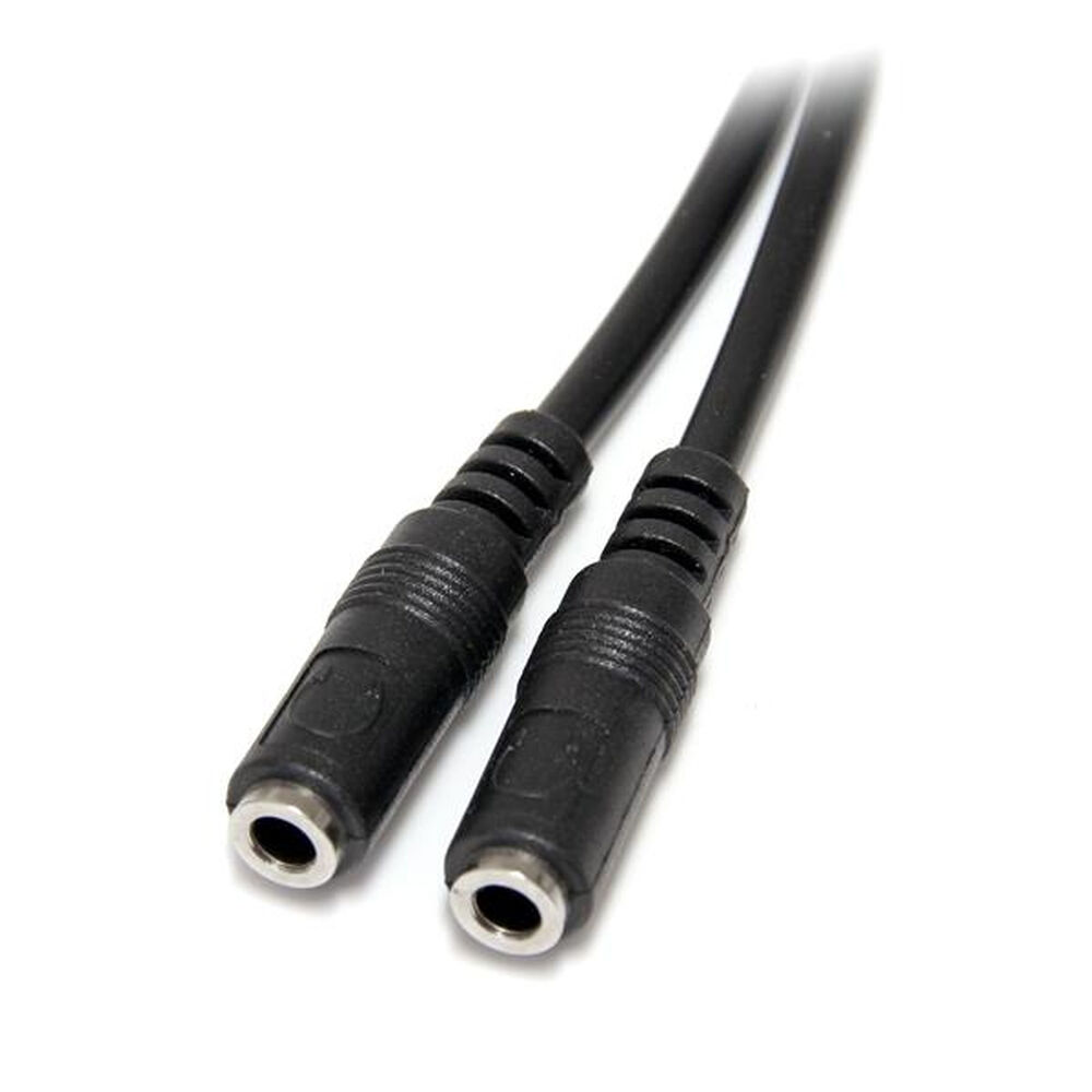 Audio Jack Adapter Startech MUY1MFFS             Svart 0,2 m - 2