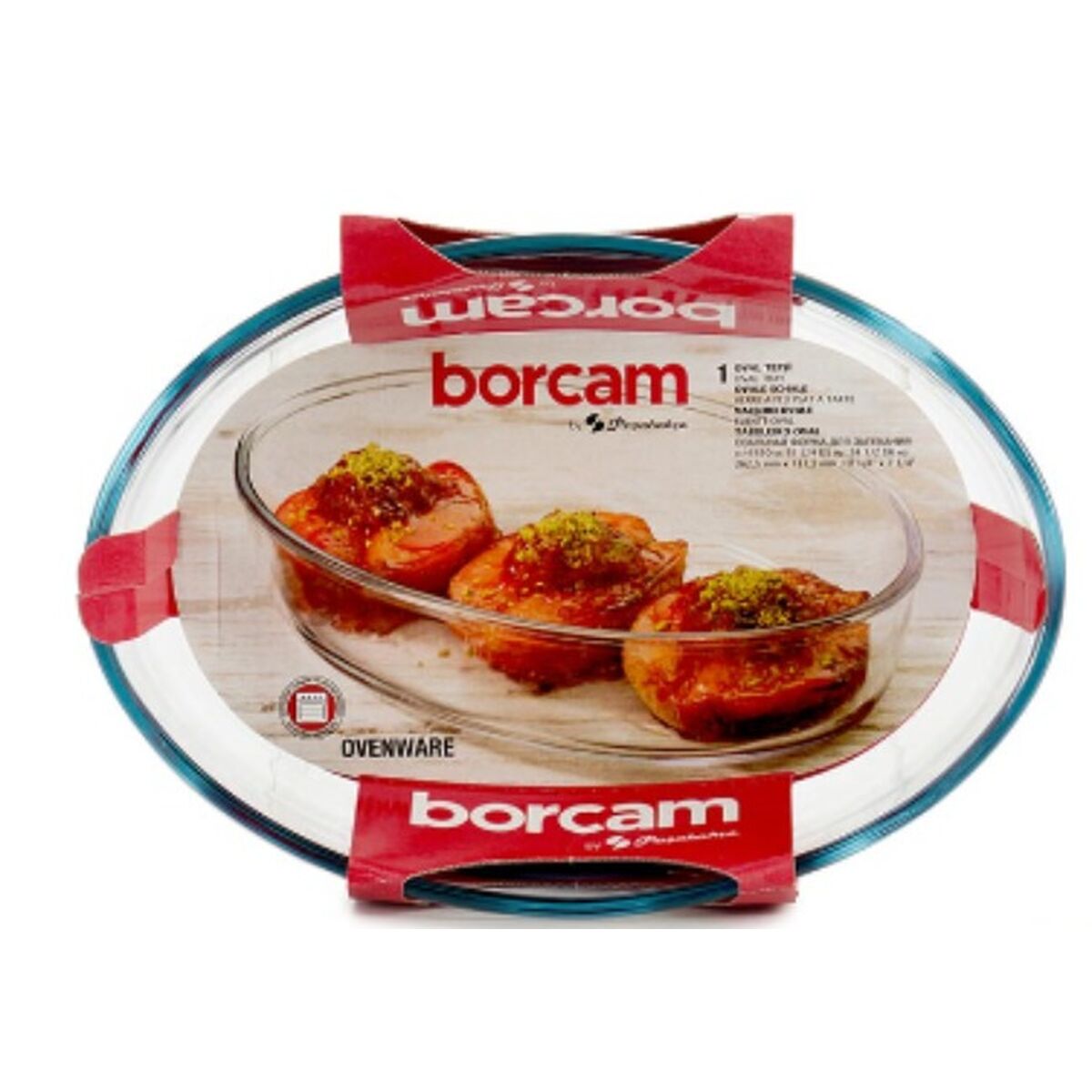 Servingsfat Pasabahce Borcam Oval 1,5 L 18 x 6 x 26 cm (10 antal) - 2