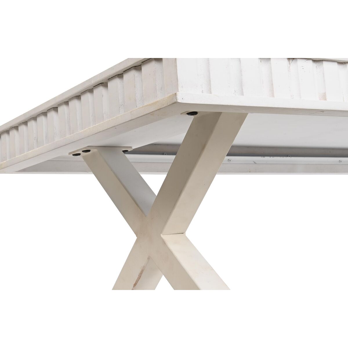Soffbord DKD Home Decor 140 x 70 x 42 cm Metall Mangoträ - 3