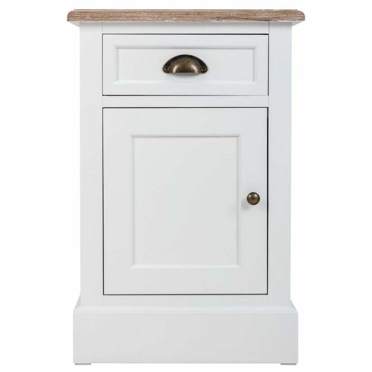 Nattduksbord Alexandra House Living Vit Brun 35 x 63 x 41 cm - 6
