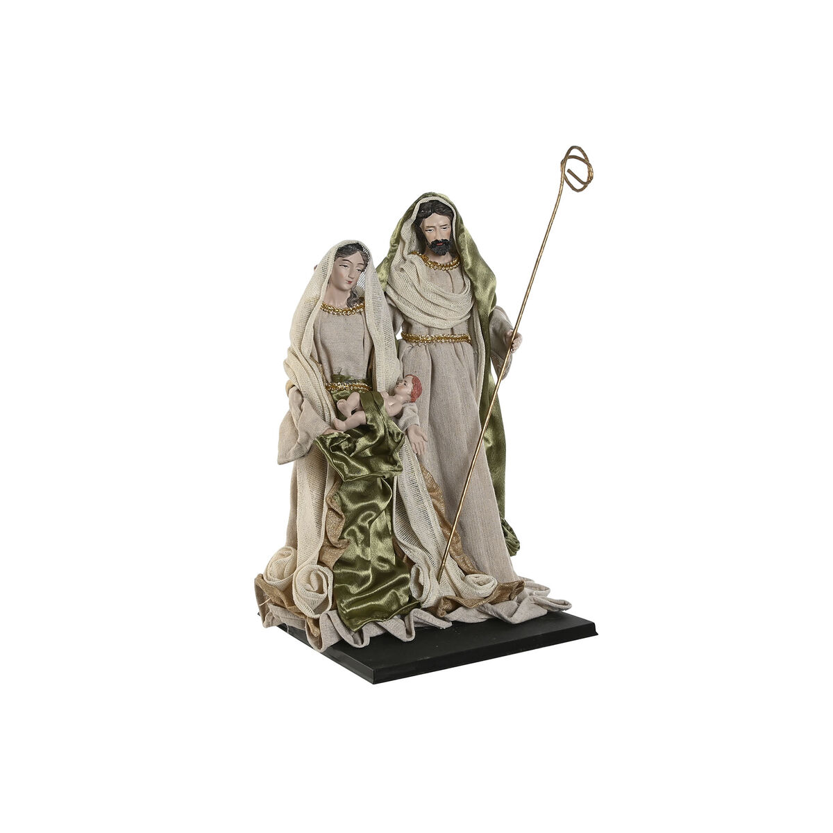 Julkrubba-set Home ESPRIT Grön Beige 27 x 24 x 40 cm