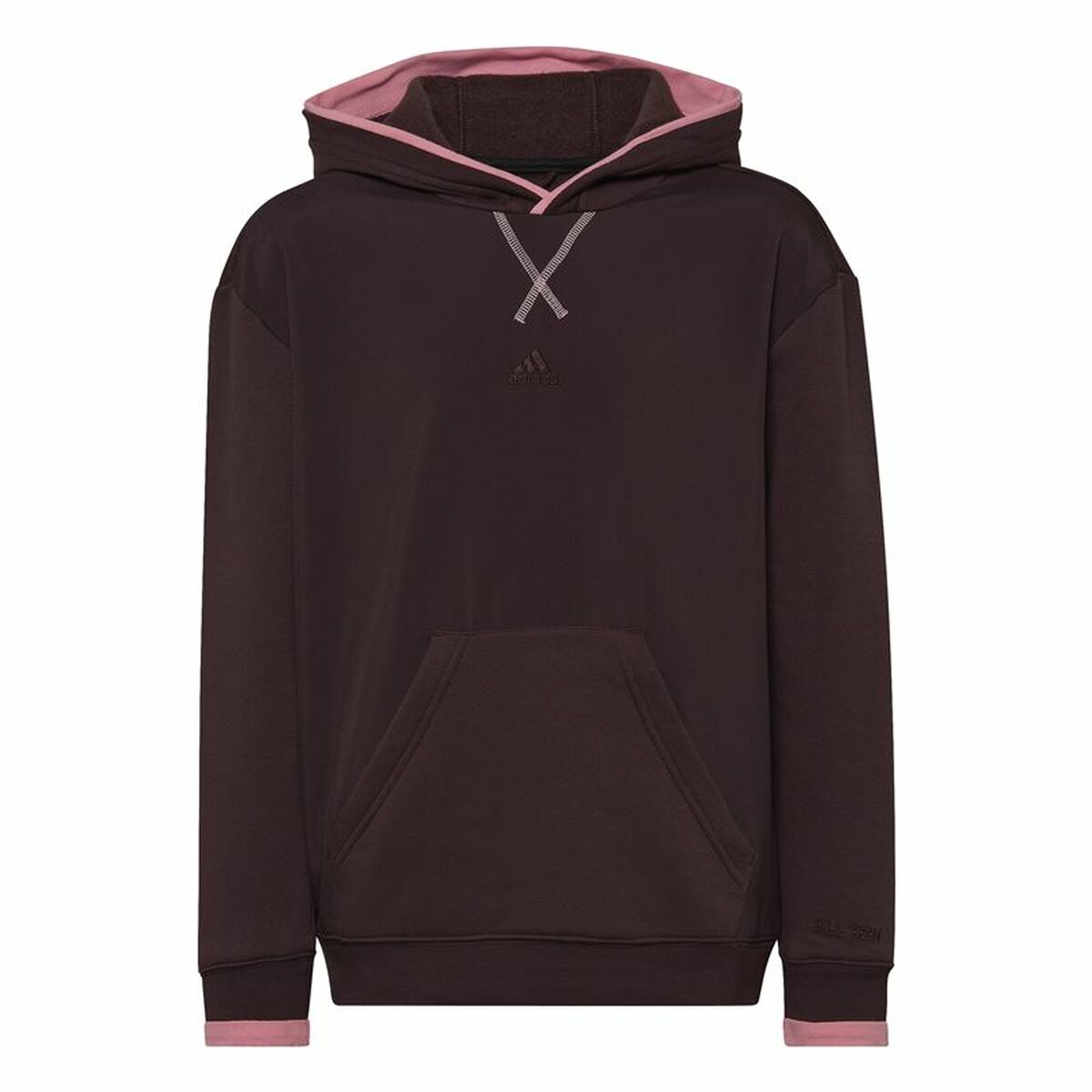 Tröja med huva Barn Adidas All Szn Brun - 5