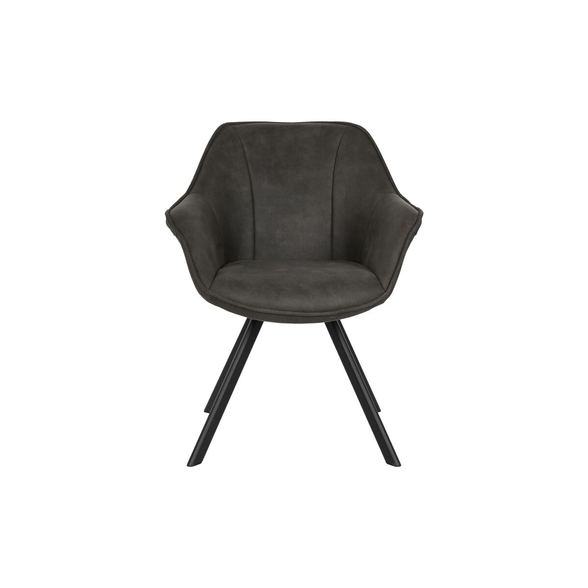 Stol DKD Home Decor Svart Mörkbrun Mörkgrå 64 x 67 x 85 cm - 4