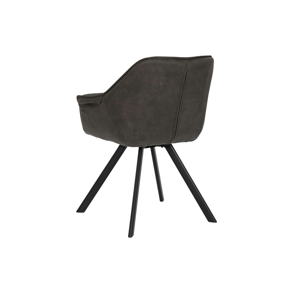 Stol DKD Home Decor Svart Mörkbrun Mörkgrå 64 x 67 x 85 cm - 5