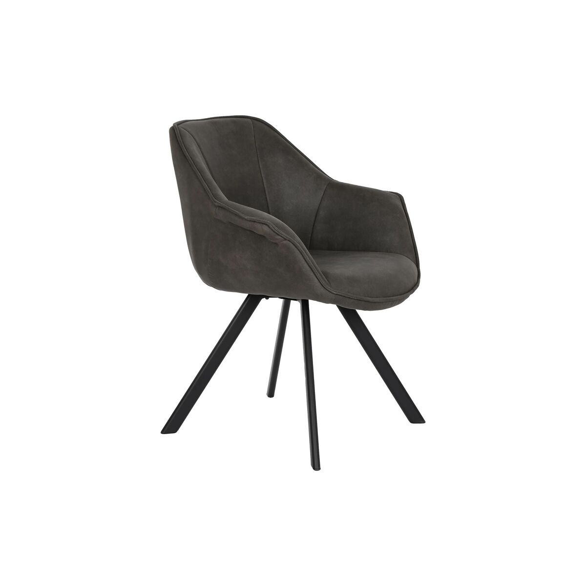 Stol DKD Home Decor Svart Mörkbrun Mörkgrå 64 x 67 x 85 cm