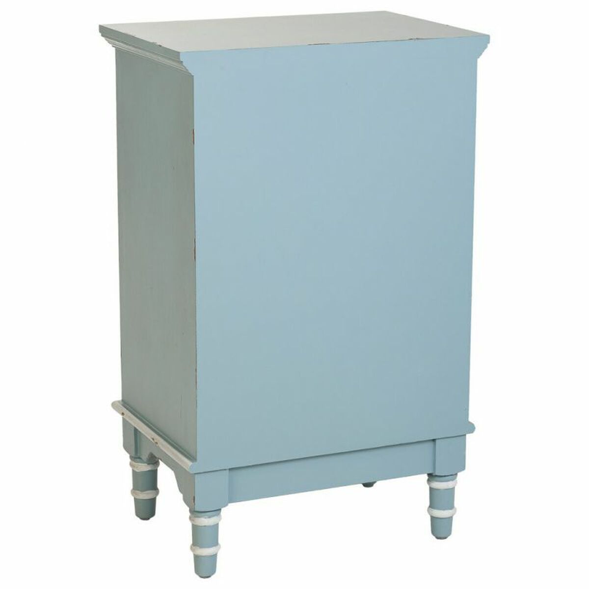 Nattduksbord Alexandra House Living Blå Vit 32 x 74 x 46 cm - 6