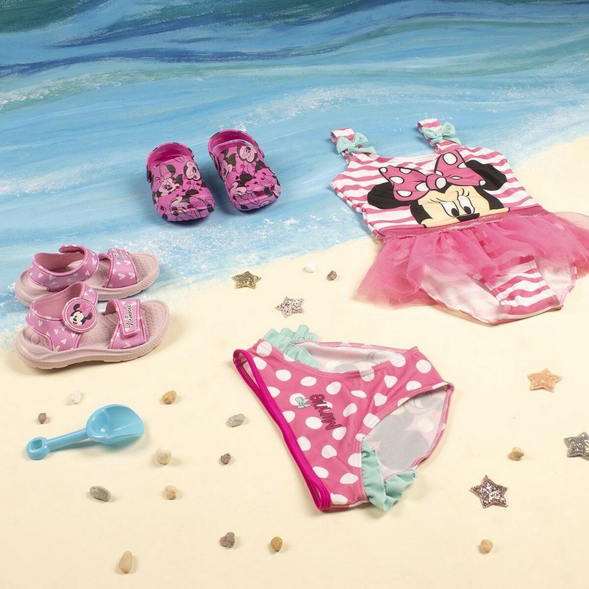 Baddräkt, Flickor Minnie Mouse Rosa - 14