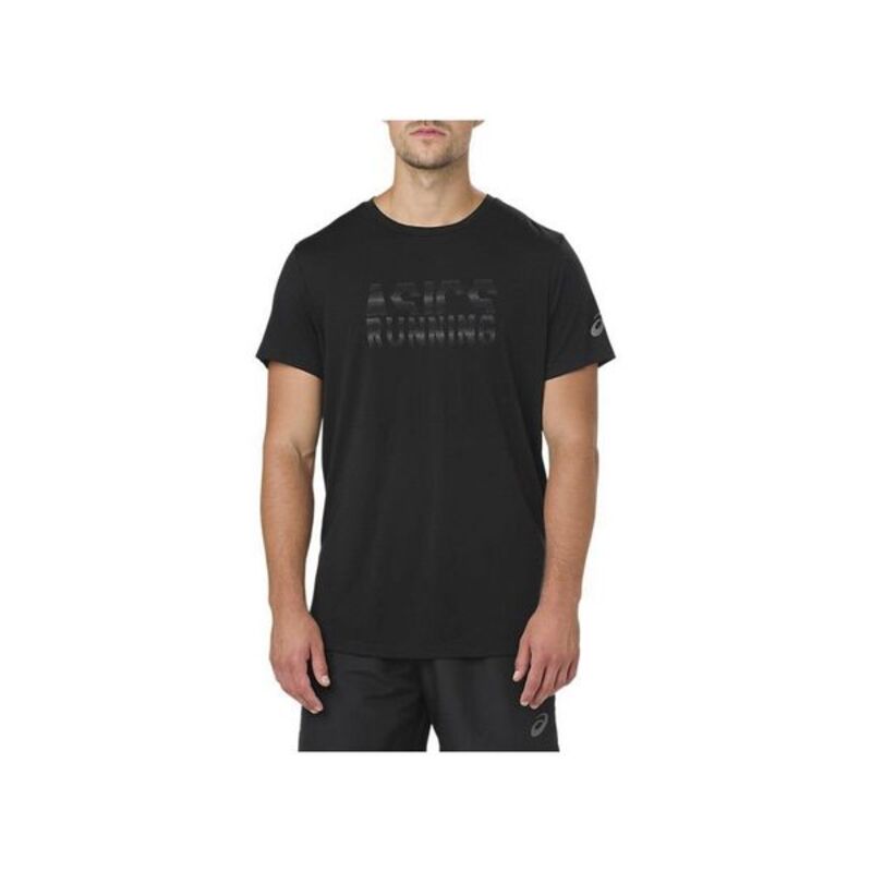 T-shirt med kortärm Herr Asics GRAPHIC SS TOP Svart (USA) - 5