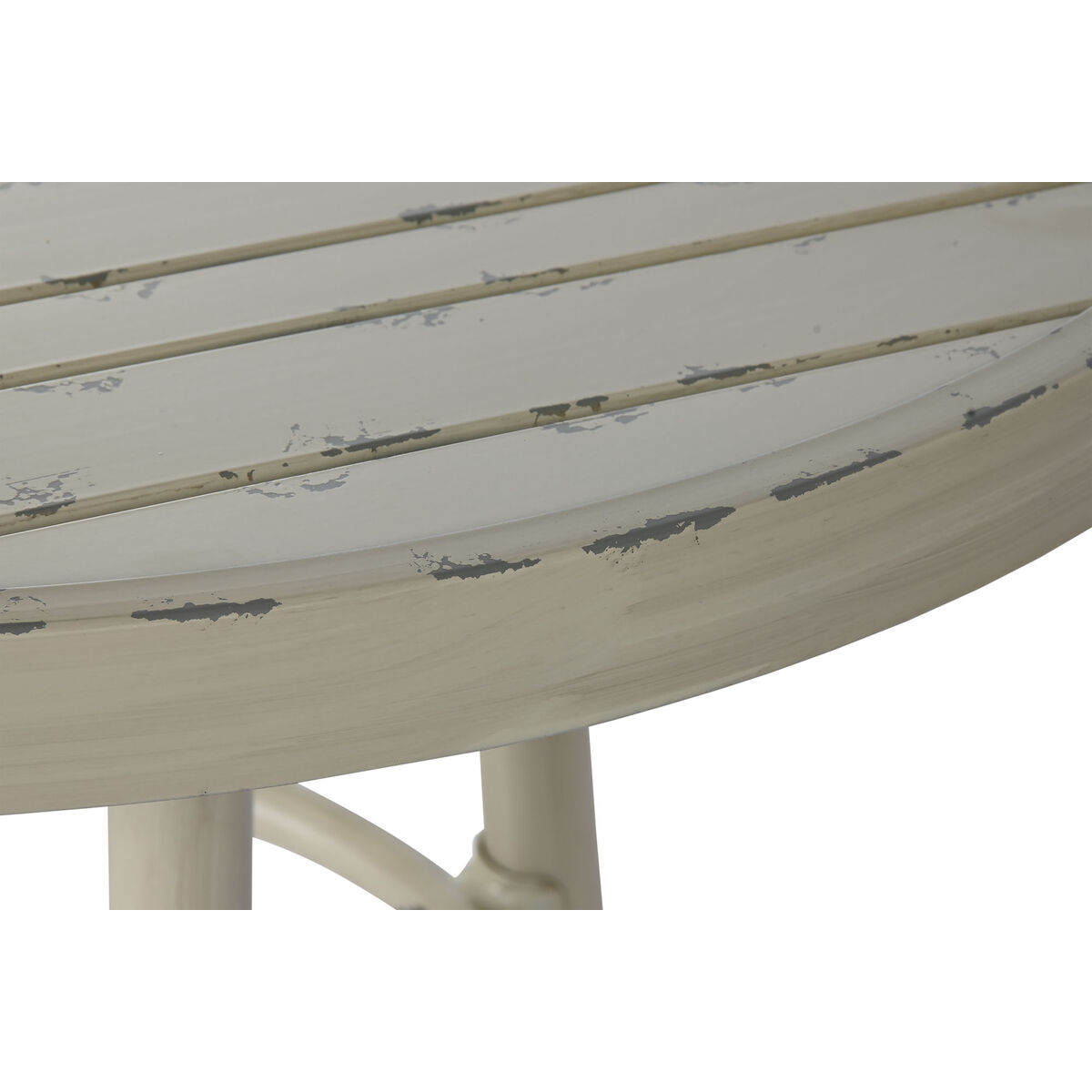 Sidobord Home ESPRIT Vit Aluminium 70 x 70 x 75 cm - 3