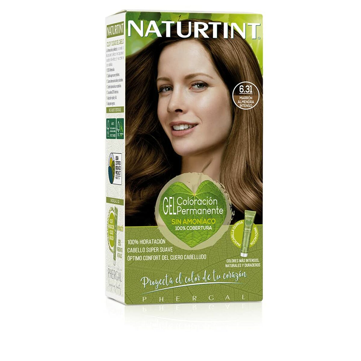 Permanent färg Naturtint Naturtint 6.31 marrón almendra intenso Nº 6.31 Marron Almendra Intenso Nº 6.31-Marron Almendra Intenso