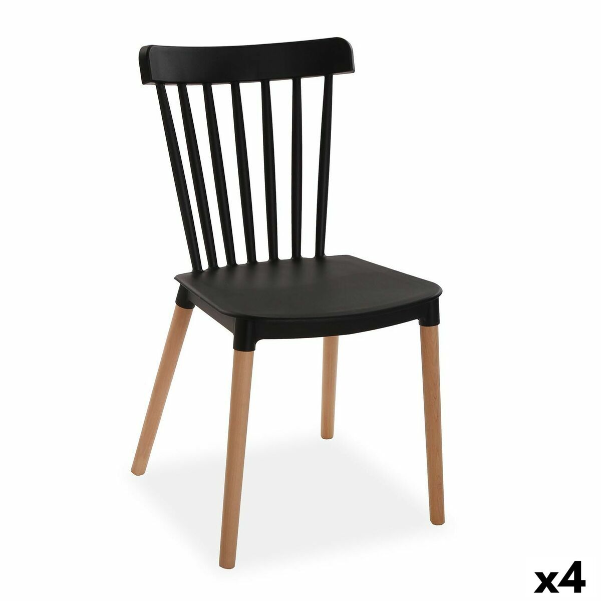 Stol Versa Svart 52,5 x 80 x 43 cm (4 antal)