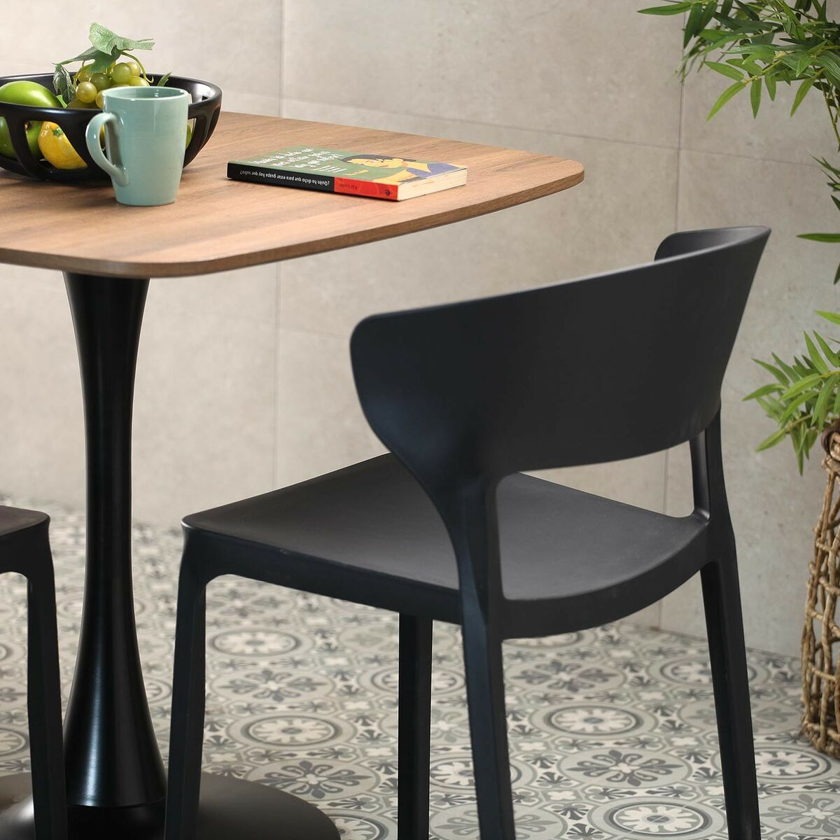 Stol Versa Svart 39,5 x 79 x 41,5 cm (4 antal) - 3