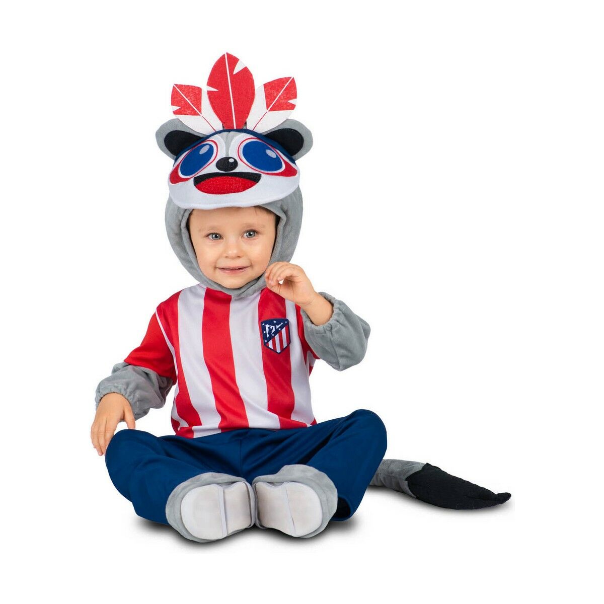 Maskeraddräkt bebis My Other Me Blå Röd Atlético de Madrid (5 Delar)