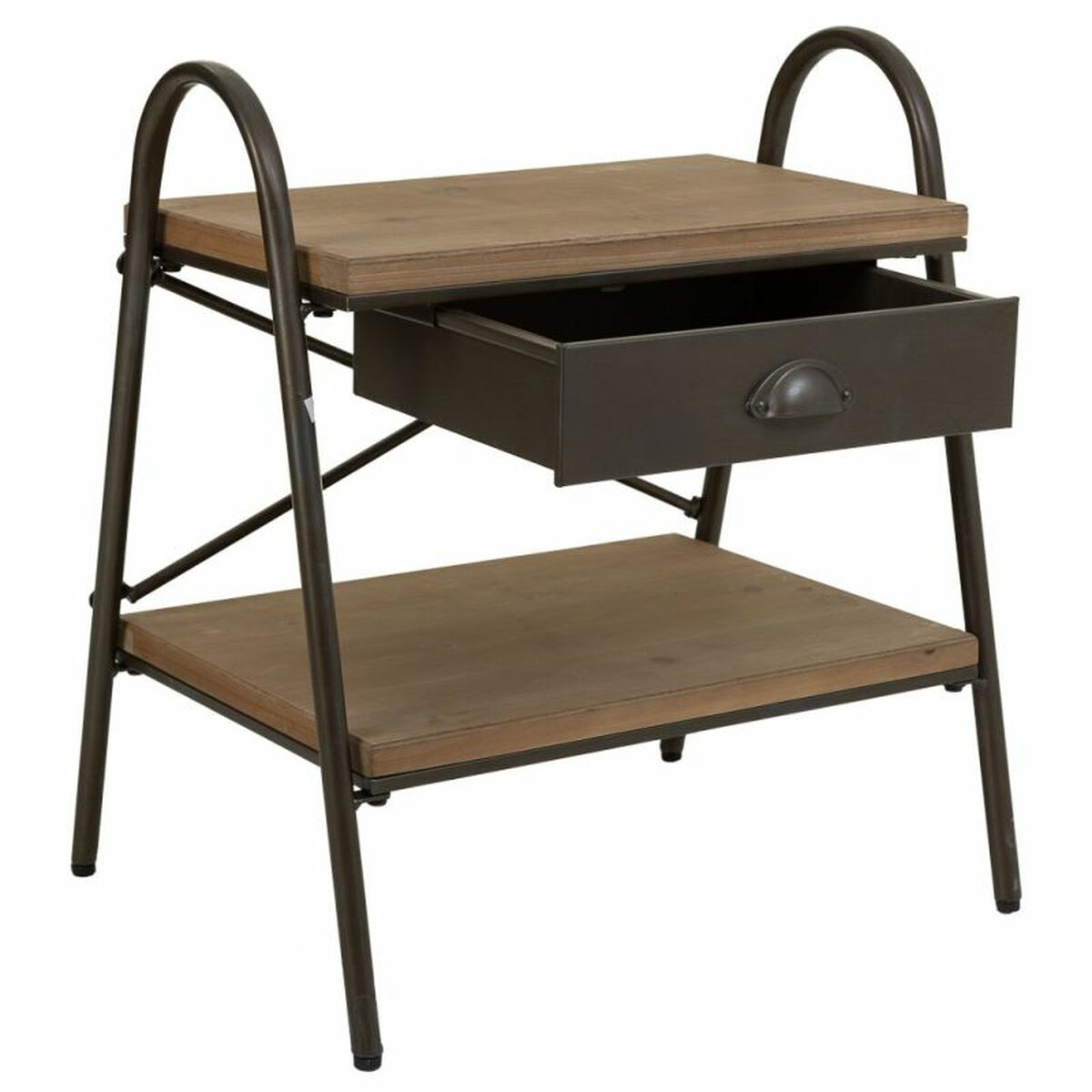 Nattduksbord Alexandra House Living Brun 42 x 60 x 52 cm - 5