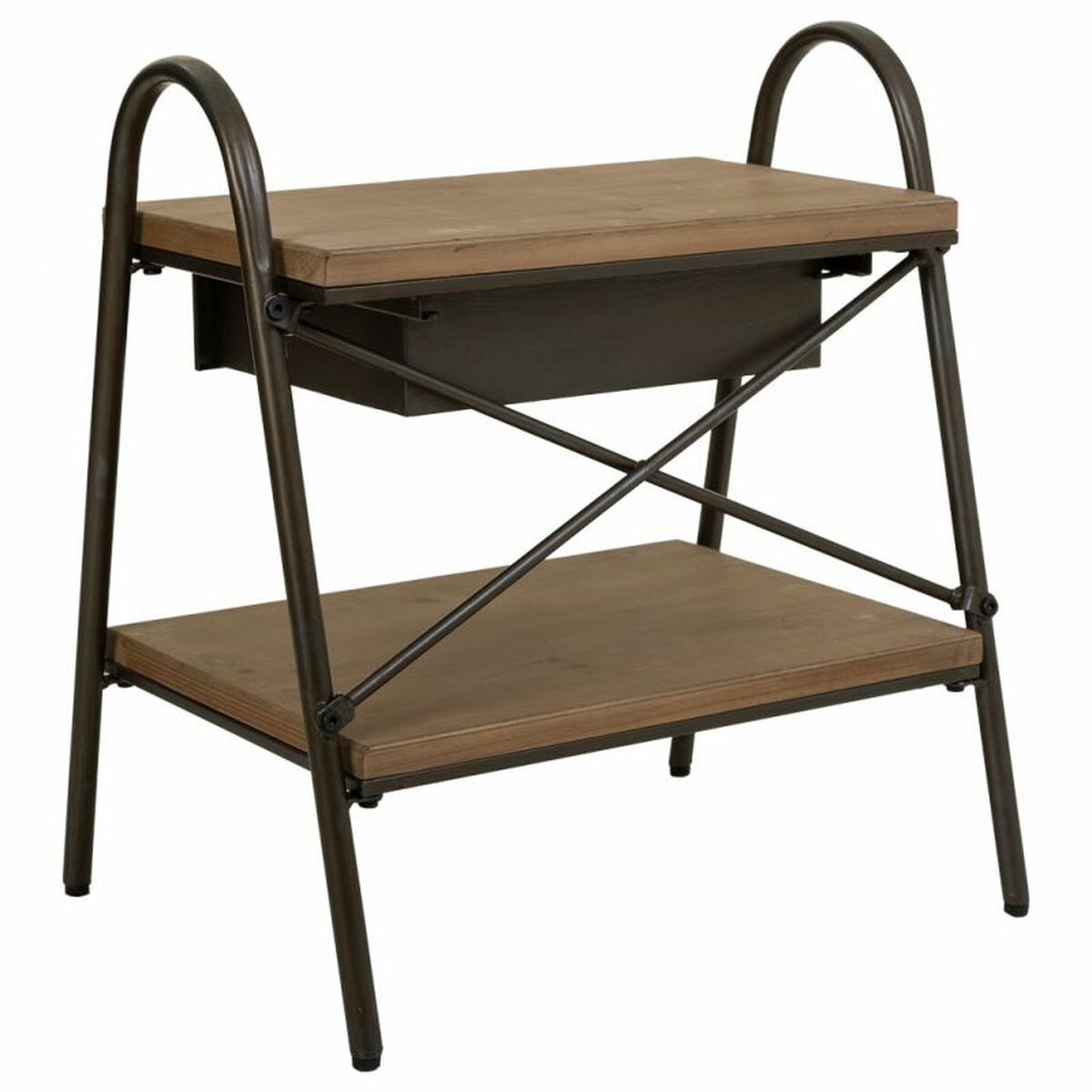Nattduksbord Alexandra House Living Brun 42 x 60 x 52 cm - 4