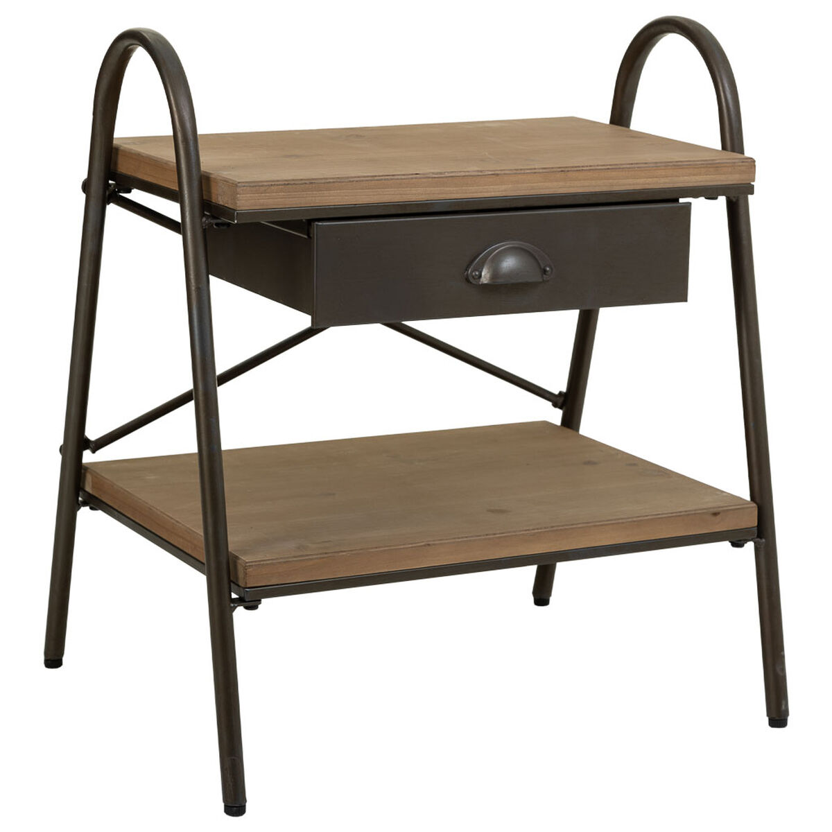 Nattduksbord Alexandra House Living Brun 42 x 60 x 52 cm