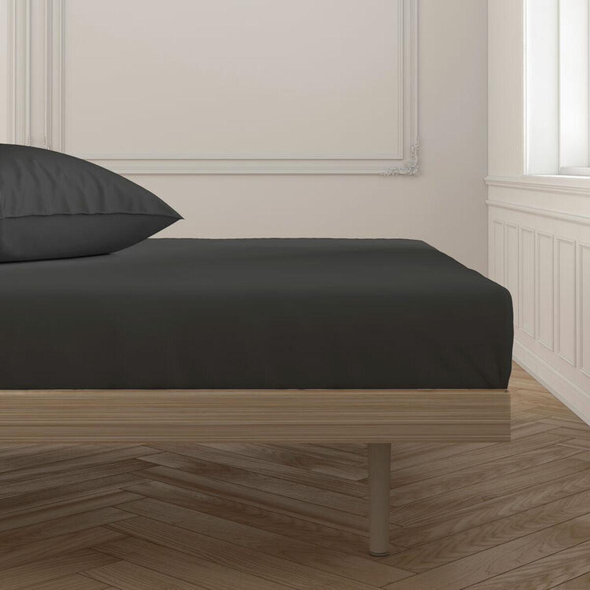 Inpassat underlakan Happy Home Mix Colors Svart Säng 120 - 3