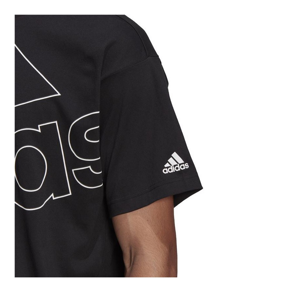 T-shirt med kortärm Herr Adidas Giant Logo Svart - 8