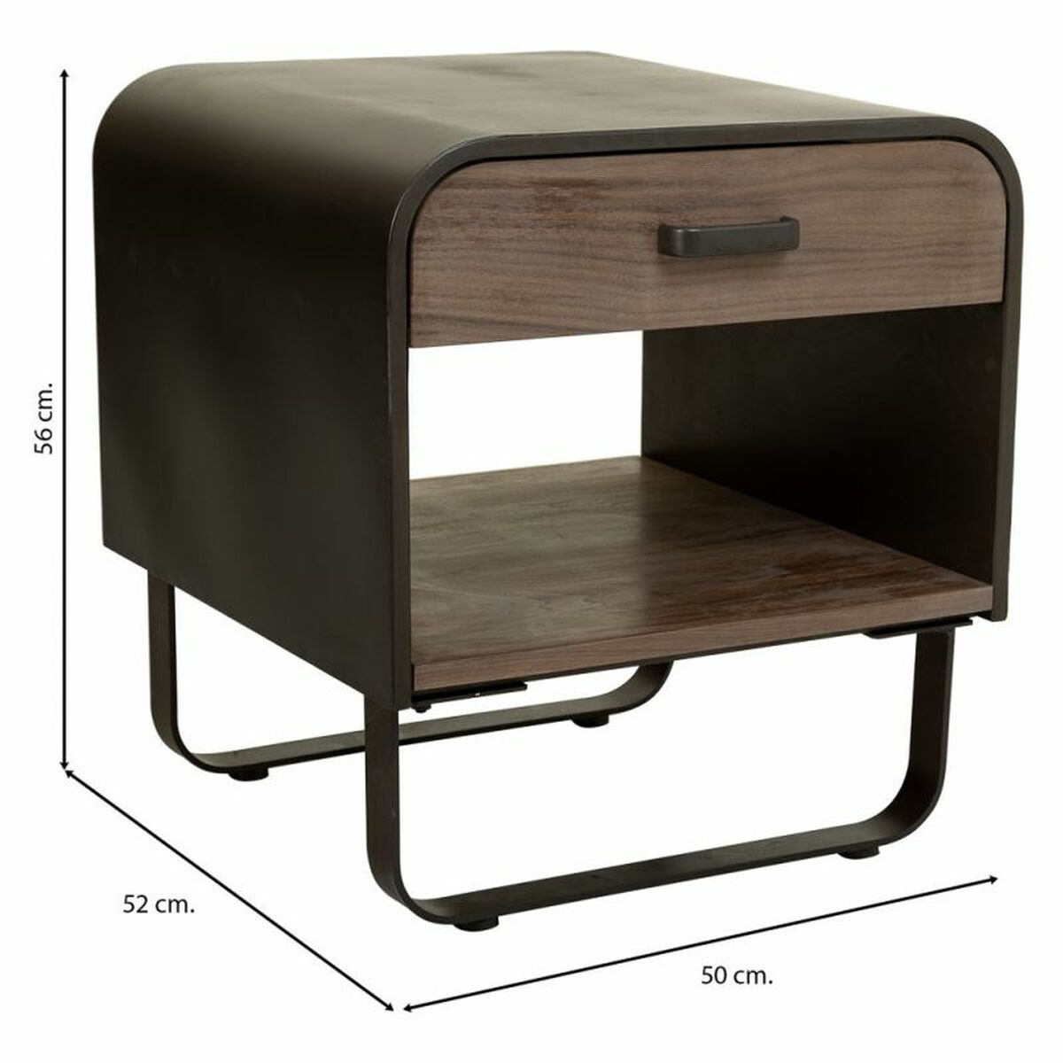 Nattduksbord Alexandra House Living Brun 52 x 56 x 50 cm - 4
