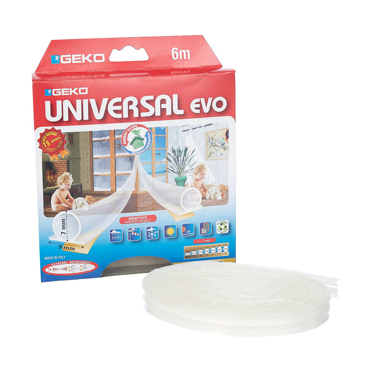 Dragstoppare Geko Transparent 6 m - 3