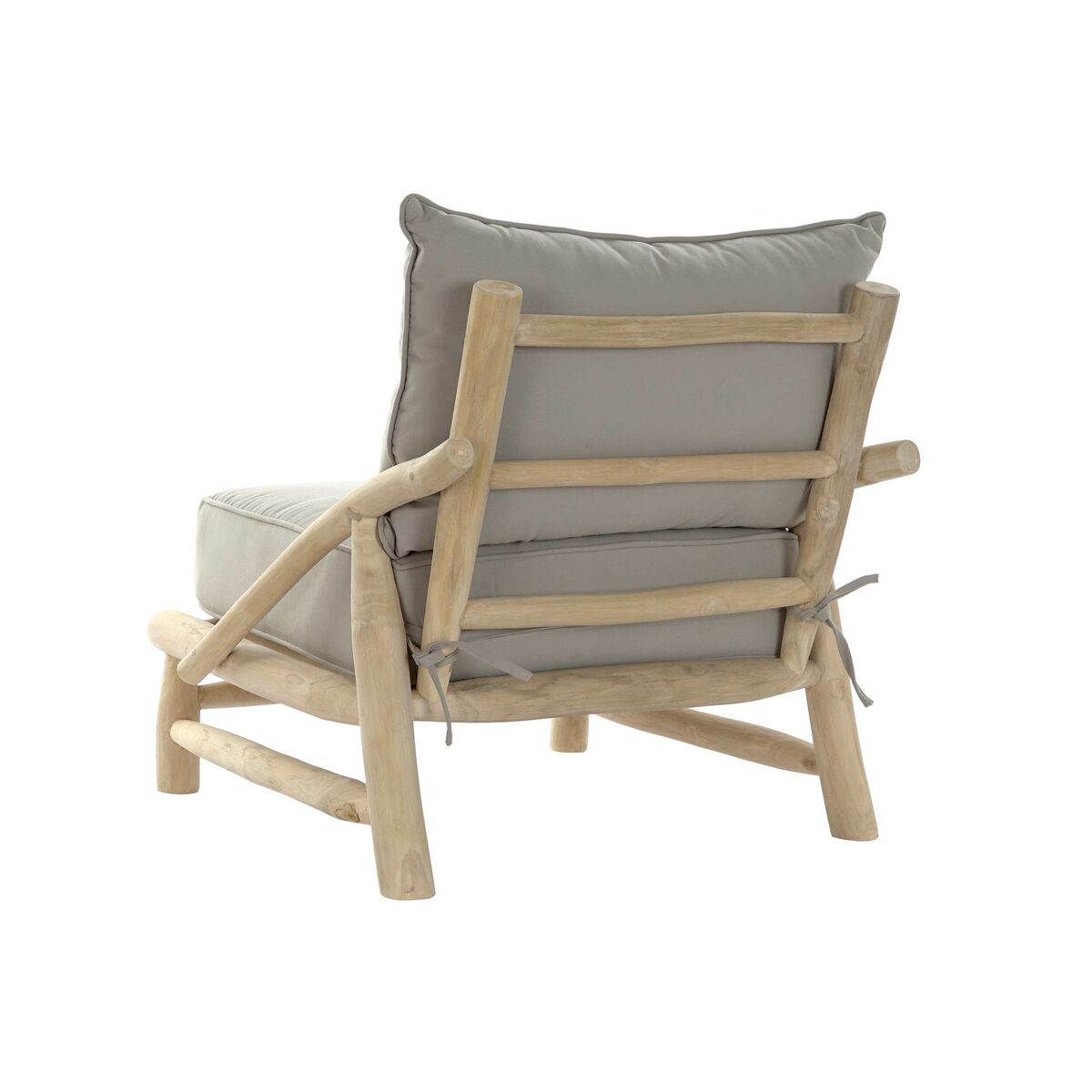 Trädgårdssoffa DKD Home Decor Naturell Ljusgrå 82 x 80 x 73 cm - 2