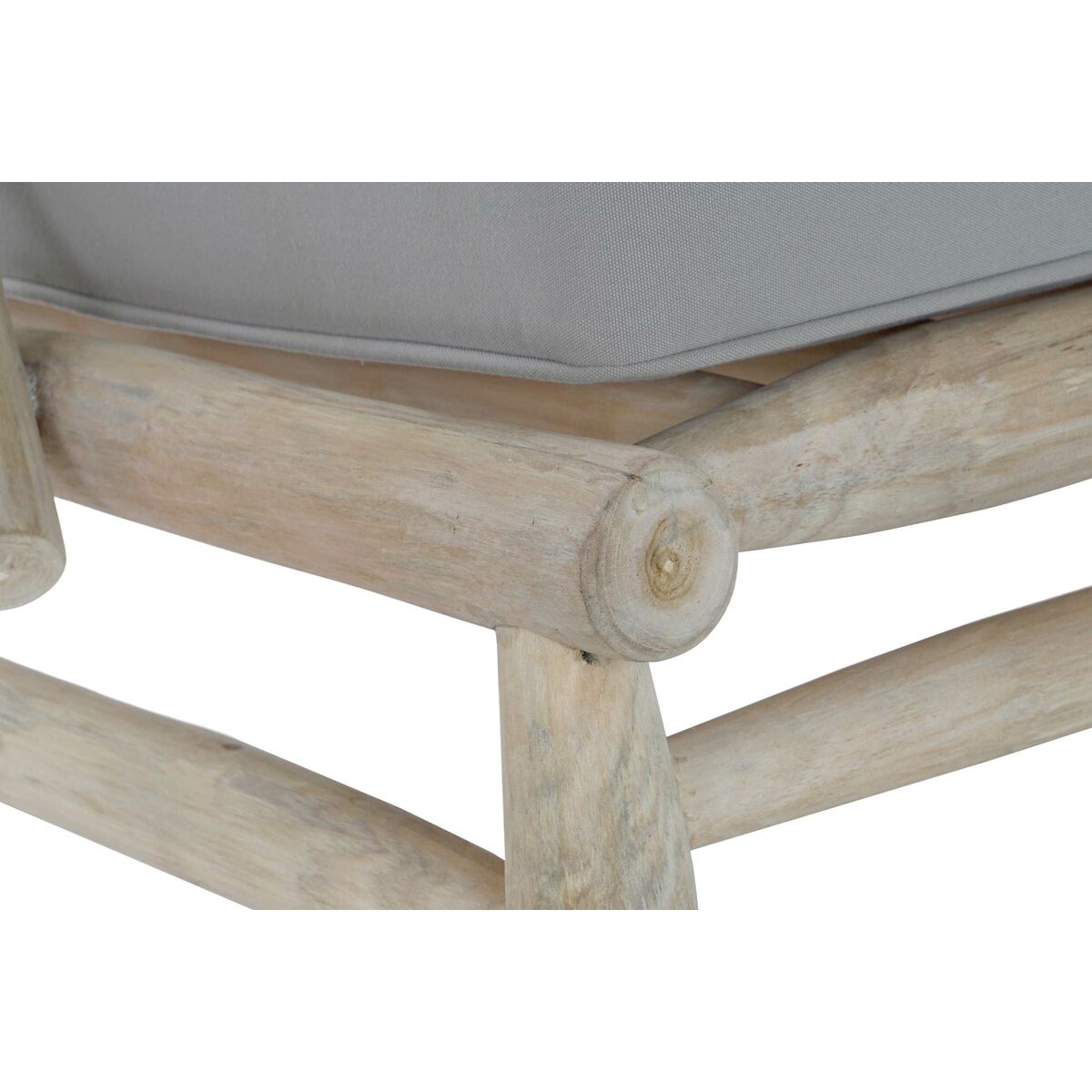 Trädgårdssoffa DKD Home Decor Naturell Ljusgrå 82 x 80 x 73 cm - 5