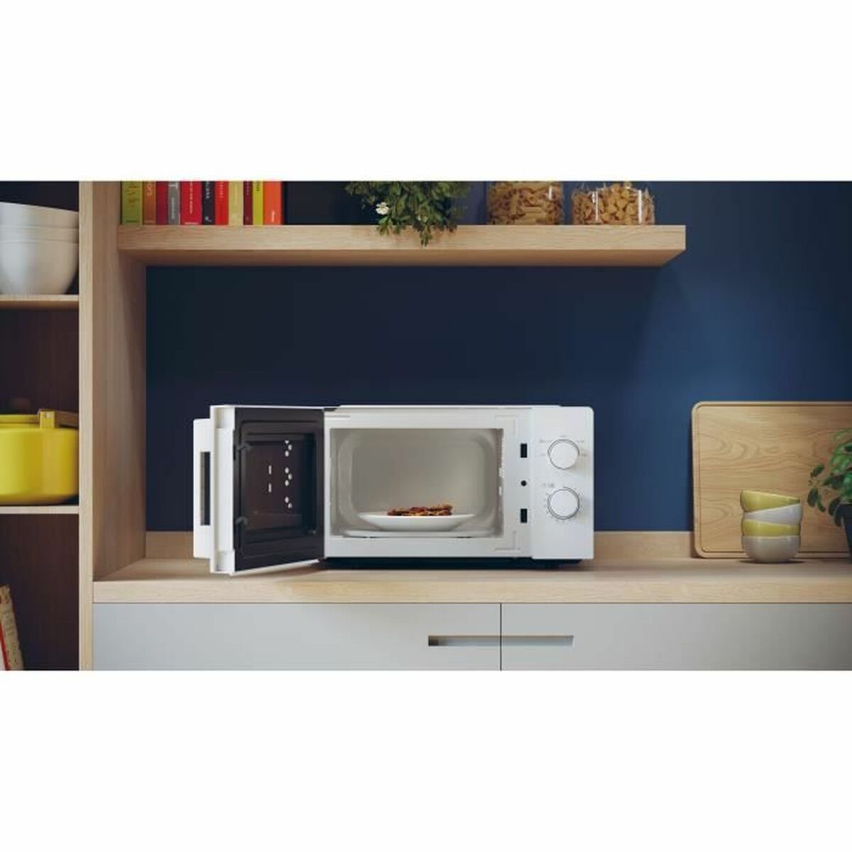 Mikrovågsugnen Candy 38001015 Vit Svart 700 W 20 L - 3