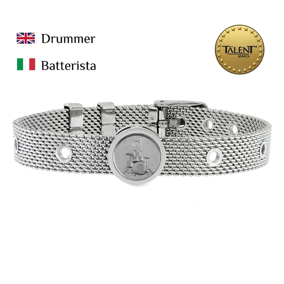 Unisexarmband Drummer Talent Jewels TJA-4-01-03-1-235 Silvrig - 2