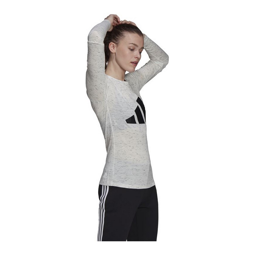 Långärmad t-shirt Dam Adidas Icons Winners 2.0 Vit - 7