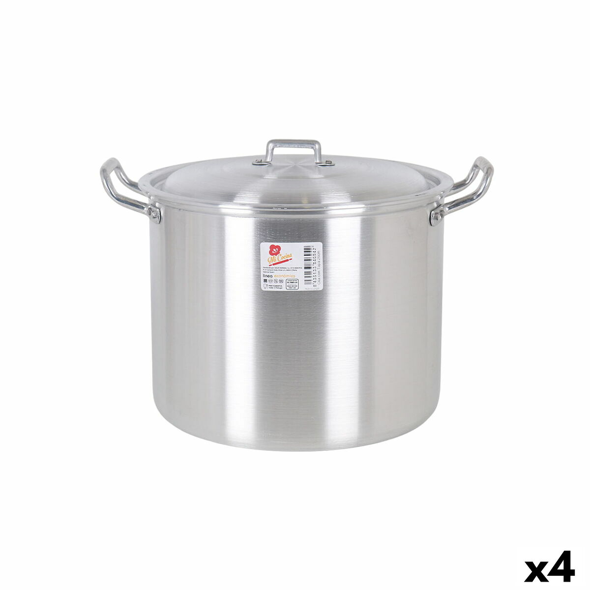 Gryta med lock Aluminium 33 x 28 x 24 cm (4 antal) - 3