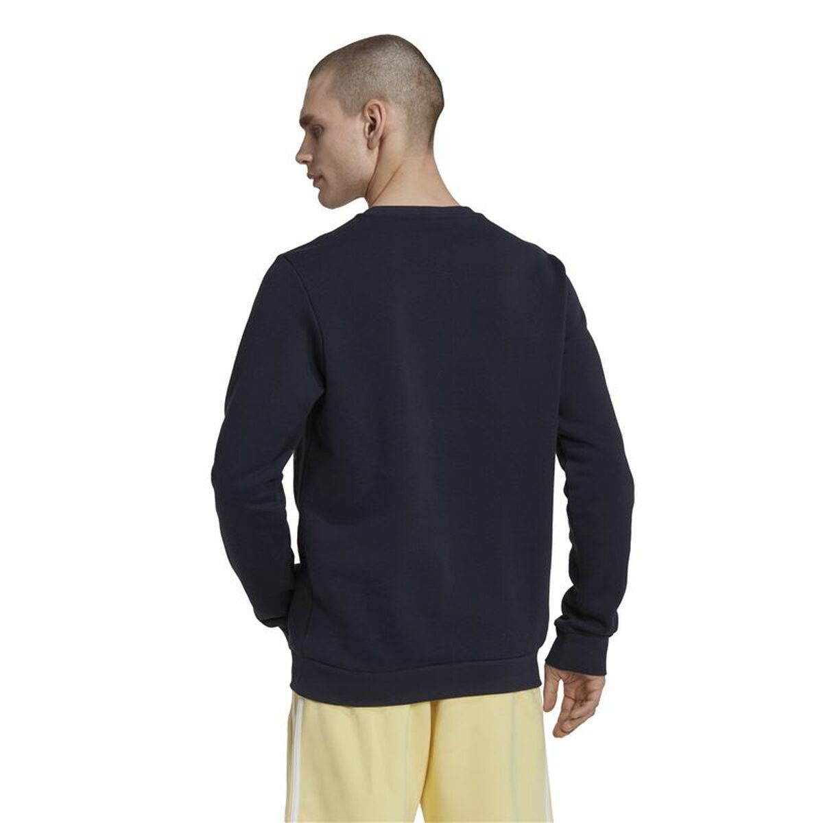 Tröja utan huva Herr Adidas Essentials Big Logo Marinblå Mörkblå - 10