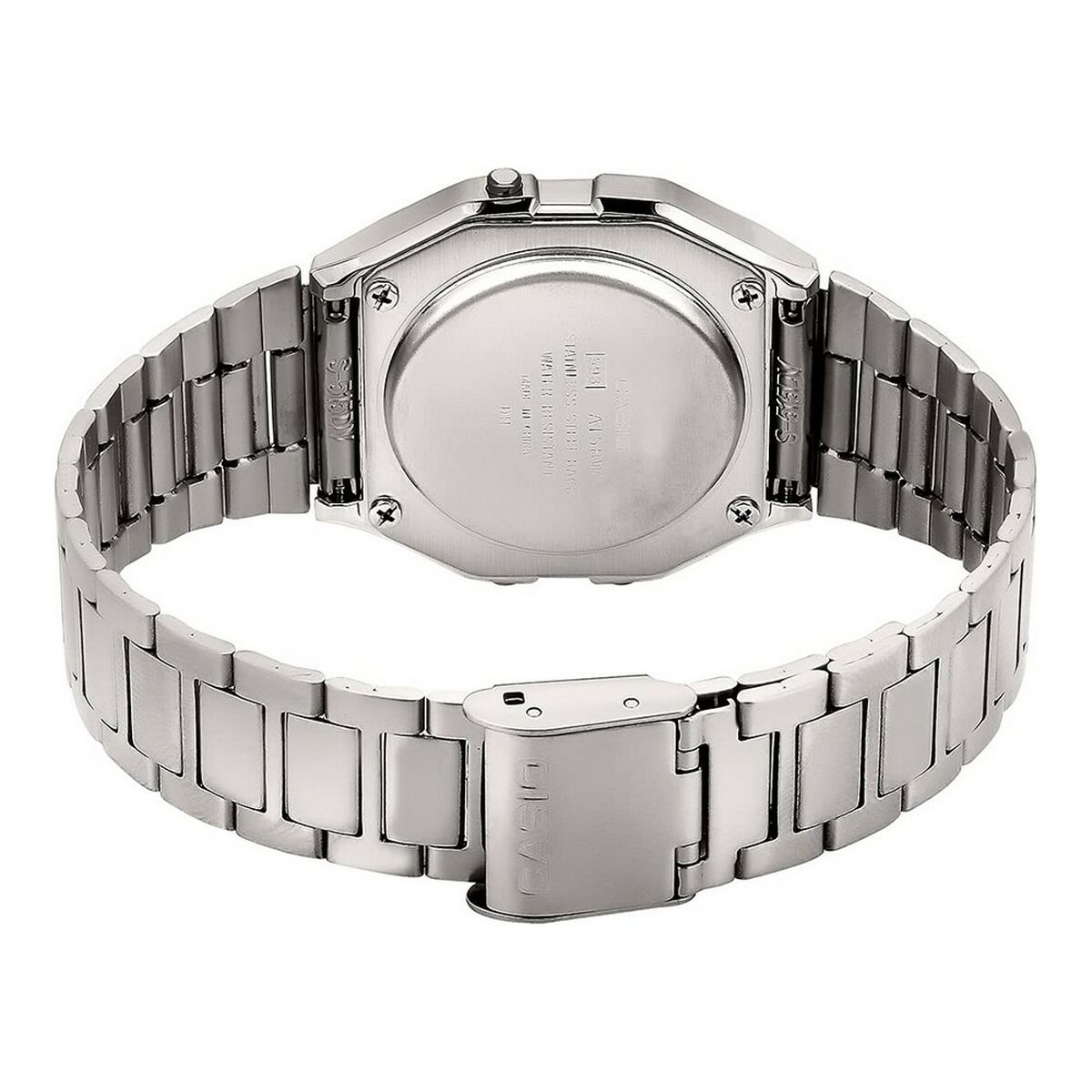 Unisexklocka Casio A158WA-1 Svart Silvrig (Ø 33 mm) - 4