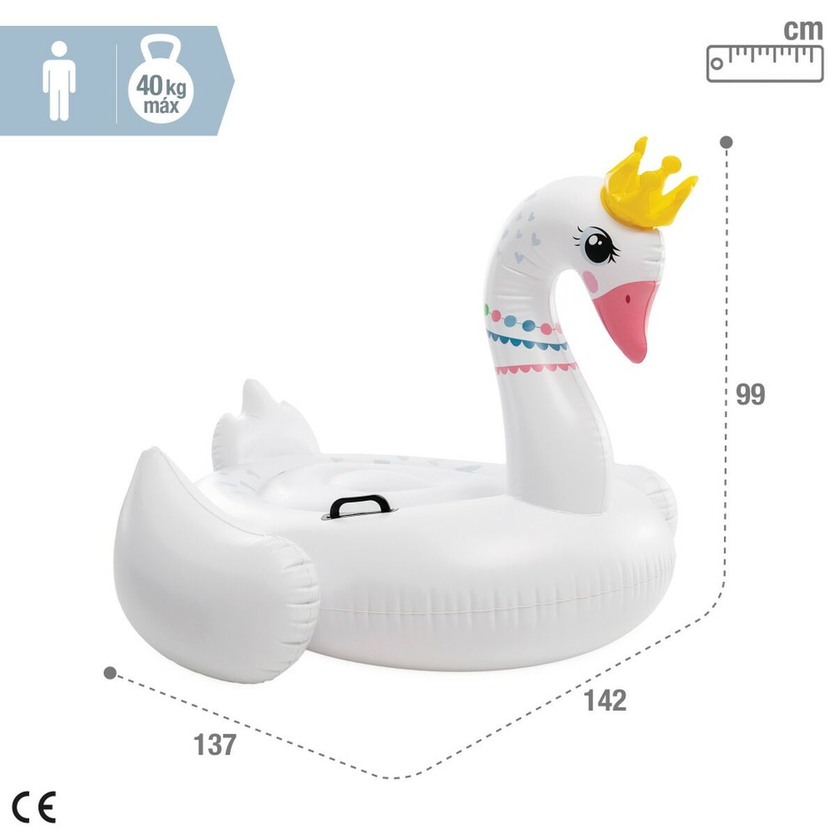 Uppblåsbar flytring Intex (4 antal) - 12