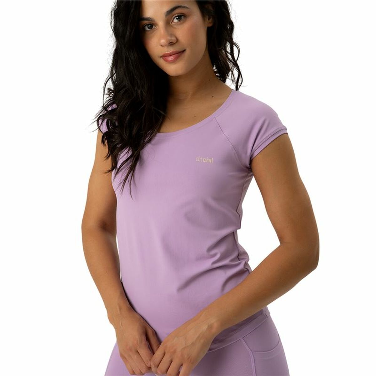 T-shirt med kortärm Dam Ditchil Ditchill T-Shirt Ease Lavendel