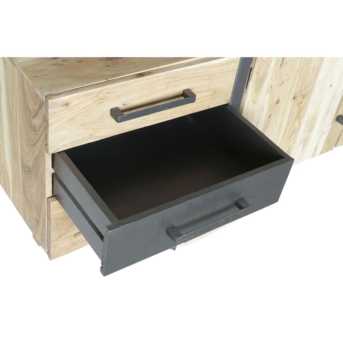 Skänk DKD Home Decor Metall Akaciaträ (170 x 54 x 90 cm) - 5
