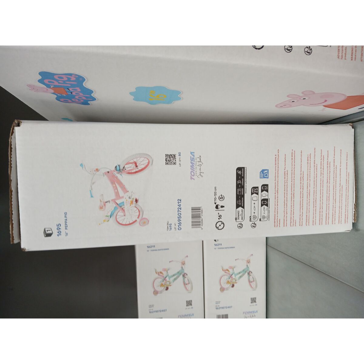 Barncykel Peppa Pig 16" Rosa - 3